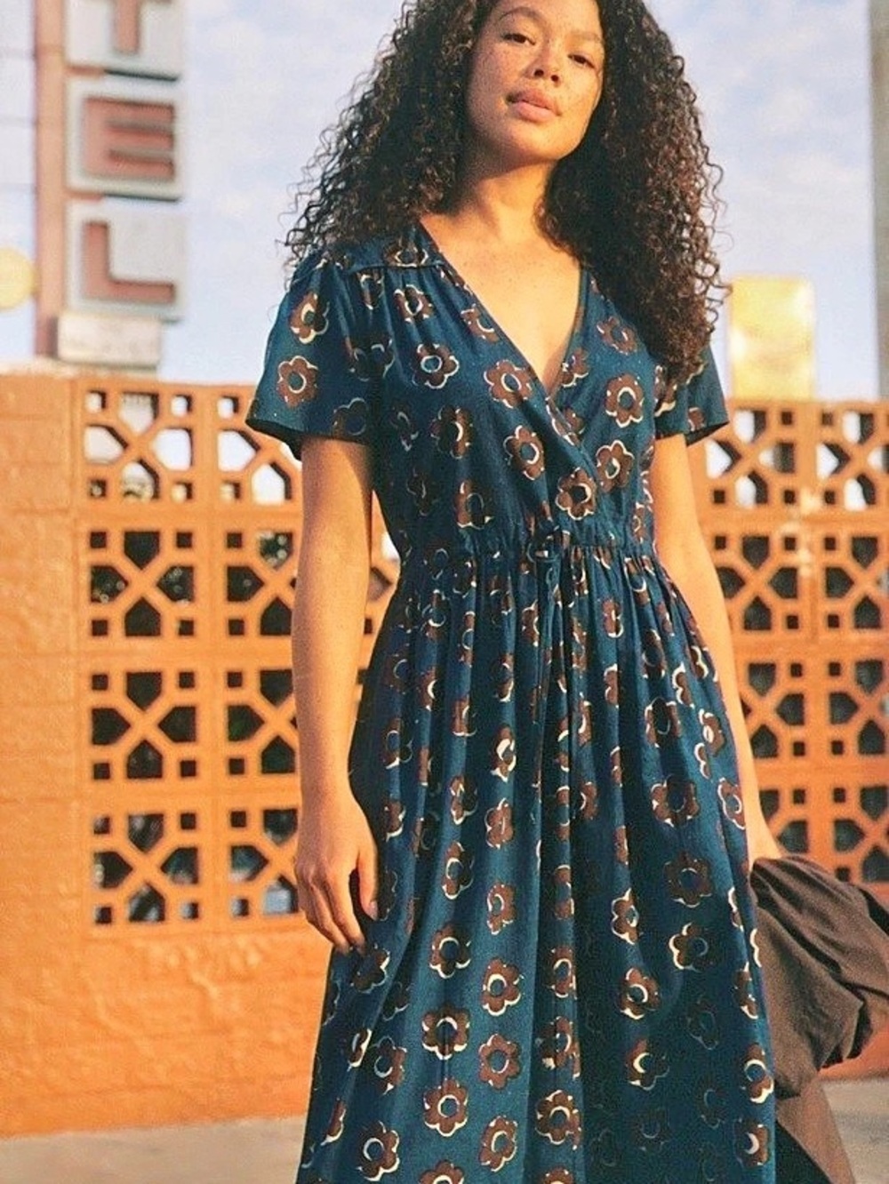 Christy Dawn The Dawn Dress in Indigo Daisy